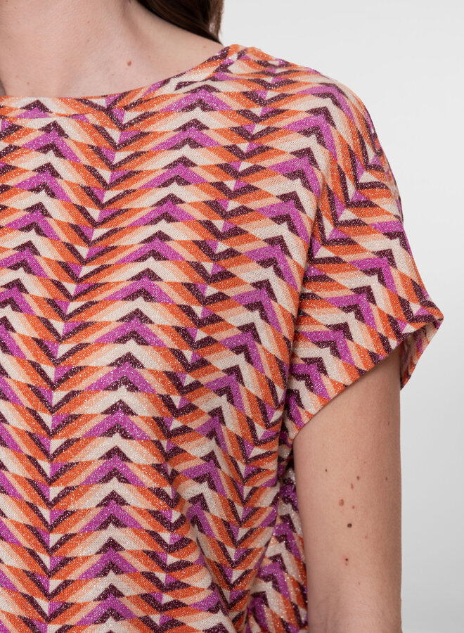 Geisha Top 62155-20 - 300 Lila/Orange