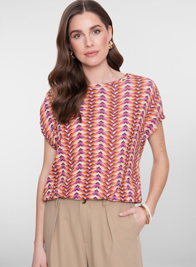 Geisha Top 62155-20 - 300 Lila/Orange
