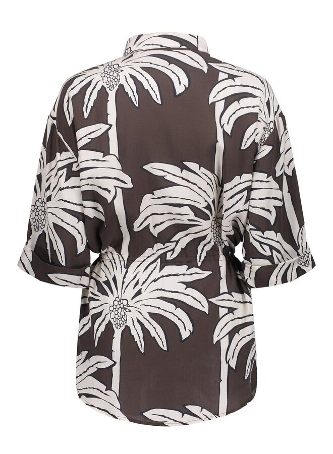 Geisha Blouse 63293 -20 - 775 Brown/Off White