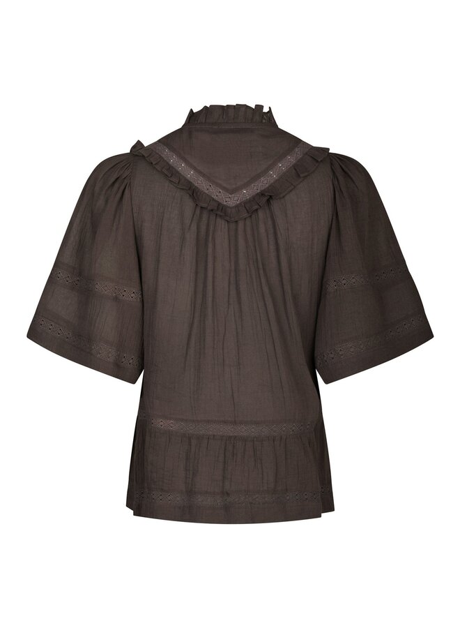 Neo Noir  Top Evienne s Voile 161856  - 676 Dark Brown