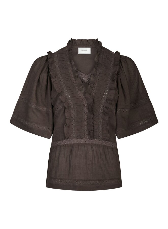 Neo Noir  Top Evienne s Voile 161856  - 676 Dark Brown