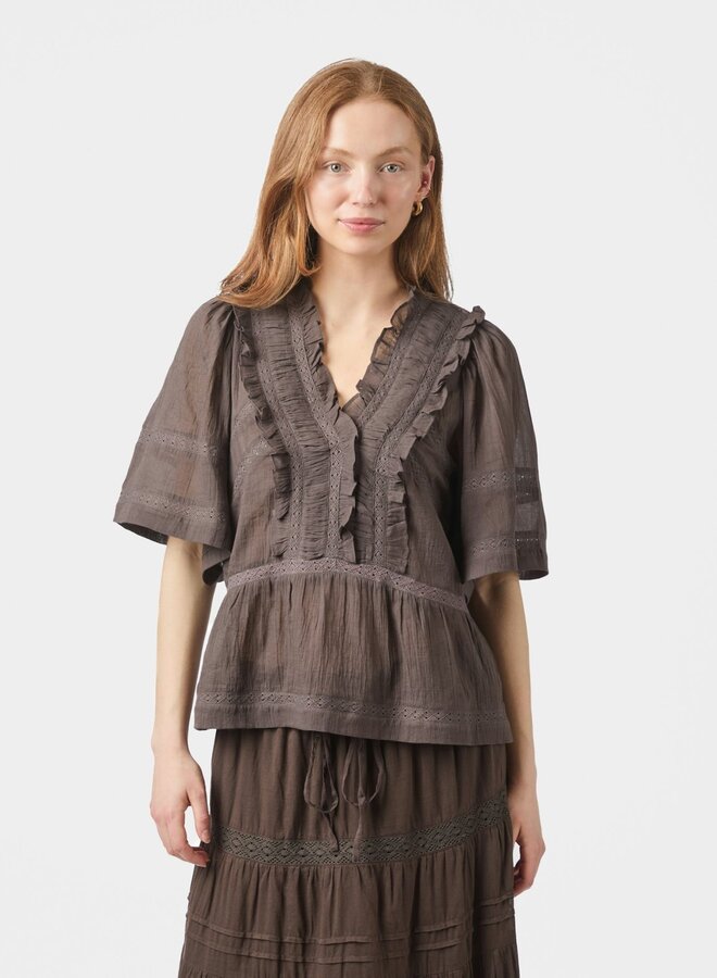 Top Evienne s Voile 161856  - 676 Dark Brown
