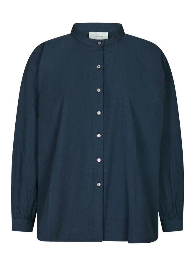 Neo Noir Blouse Solane C Poplin 168066  - 141 Navy