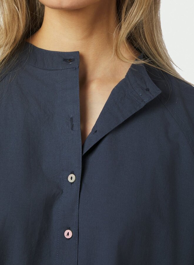 Neo Noir Blouse Solane C Poplin 168066  - 141 Navy