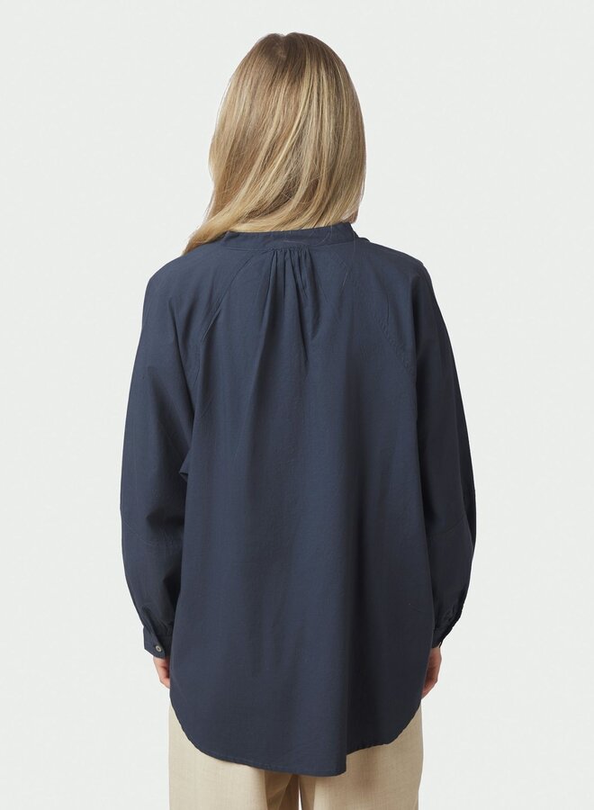 Neo Noir Blouse Solane C Poplin 168066  - 141 Navy