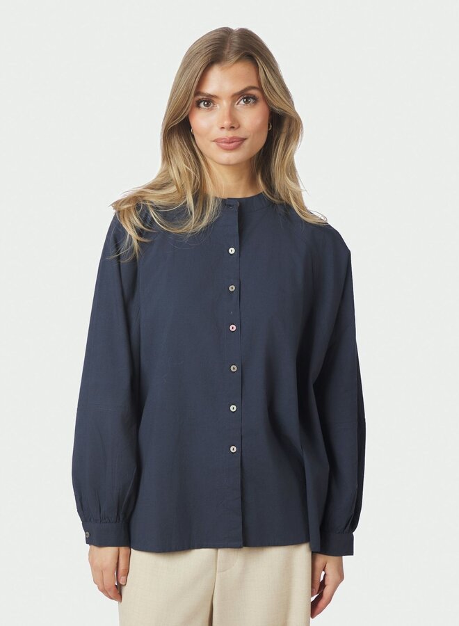 Neo Noir Blouse Solane C Poplin 168066  - 141 Navy
