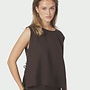 Neo Noir Top Svetlana Linen 159947 - 676 Dark Brown