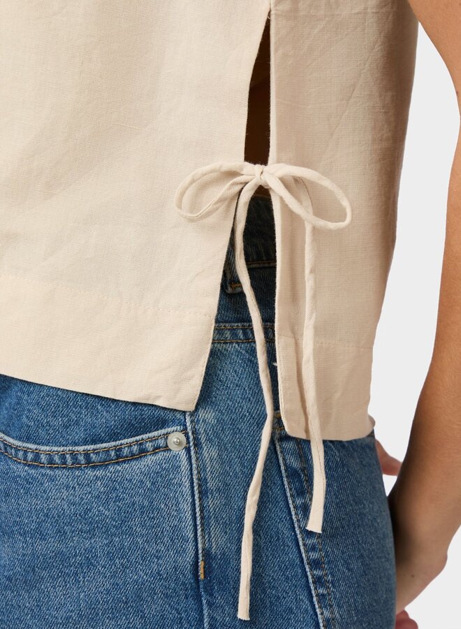 Neo Noir Top Svetlana Linen 159947- 213 Sand