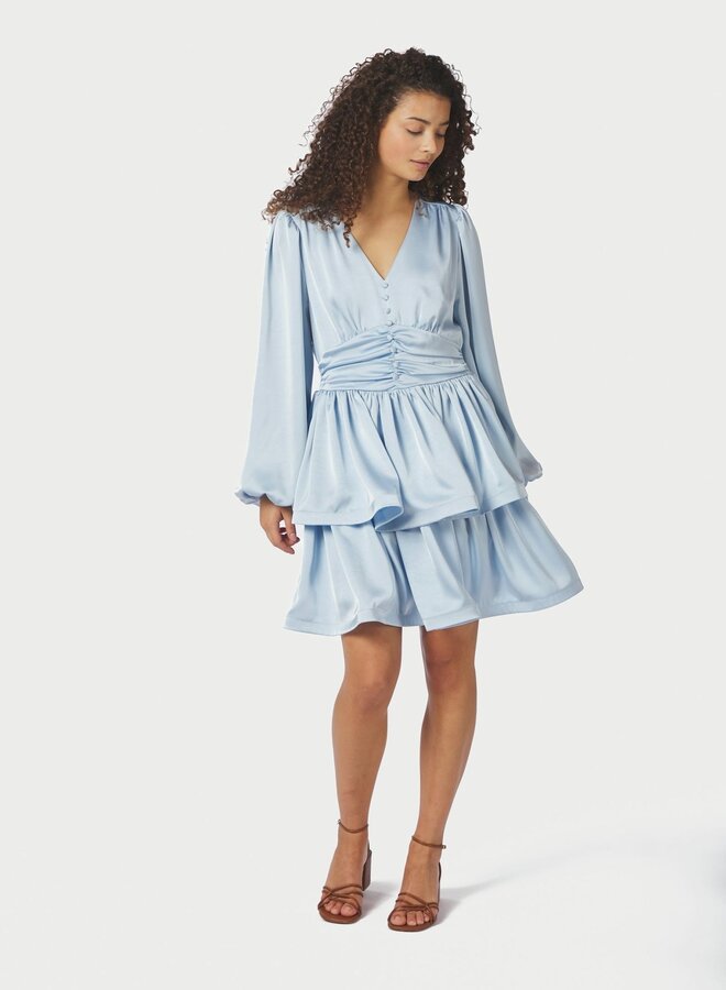 Neo Noir Jurk Rivana Heavy Sateen 168847 - 145 Light Blue