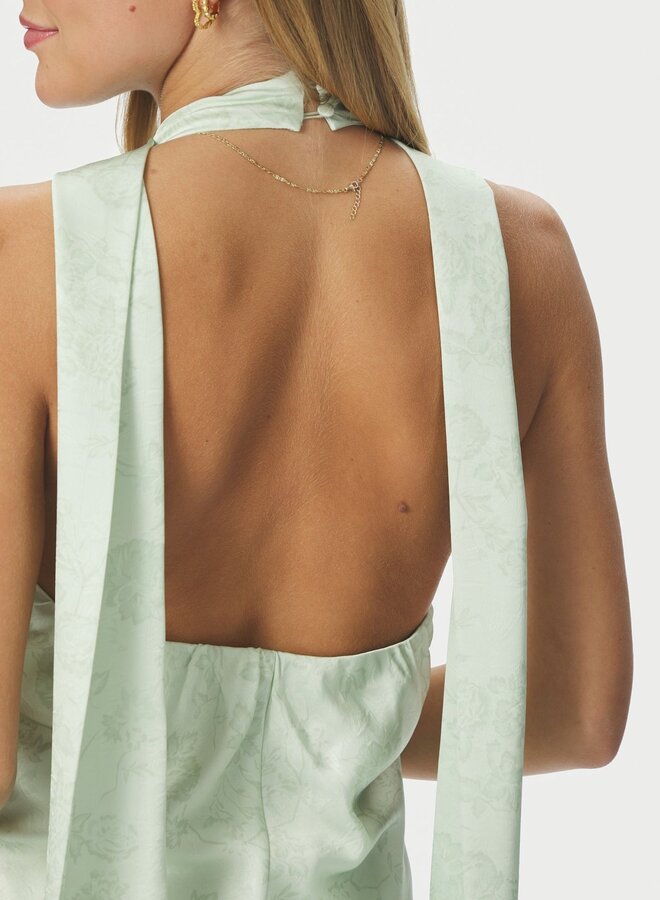 Neo Noir Jurk Fiona Pattern Satin 168367 - 154 Light Green