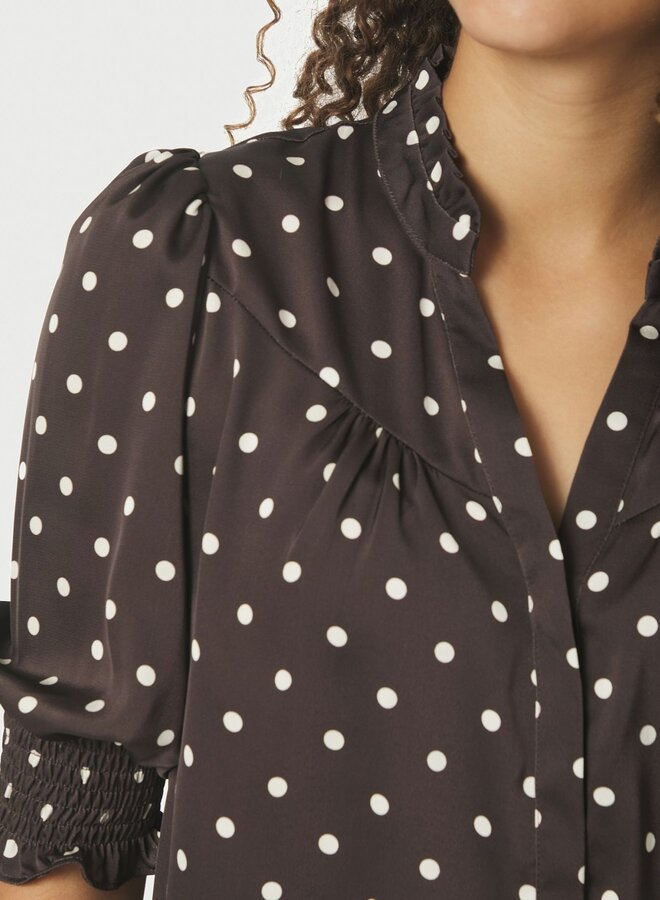 Neo Noir Blouse Diana Dot 168484 - 676 Dark Brown