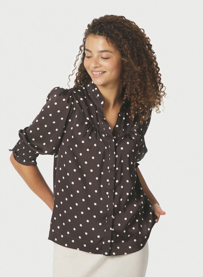 Neo Noir Blouse Diana Dot 168484 - 676 Dark Brown