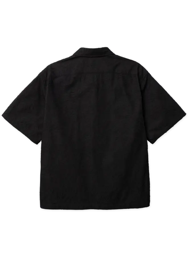 Woodbird Over hemd Korte Mauw WBWang Embroidery 2616-702 - Black