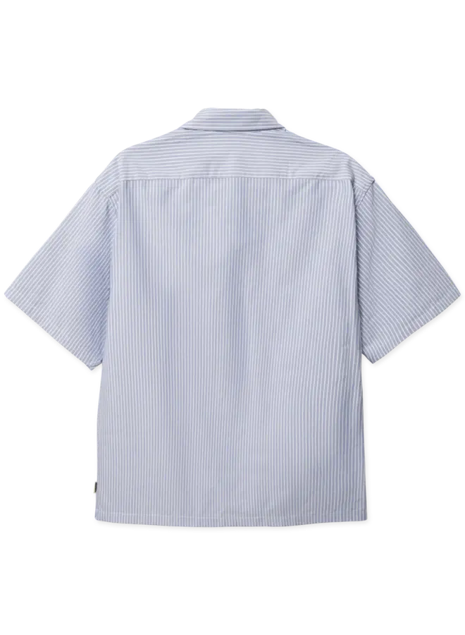 Woodbird Overhemd Korte Mauw WBWang Ox Flower 2616-704 - Light Blue