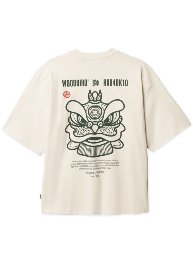Woodbird T-Shirt WBBeam Lion 2616-404 - Off White