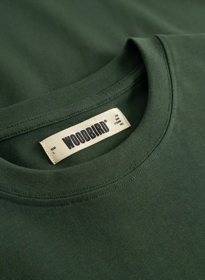 Woodbird T-Shirt WBBaine Wok 2616-402 - Pine Green