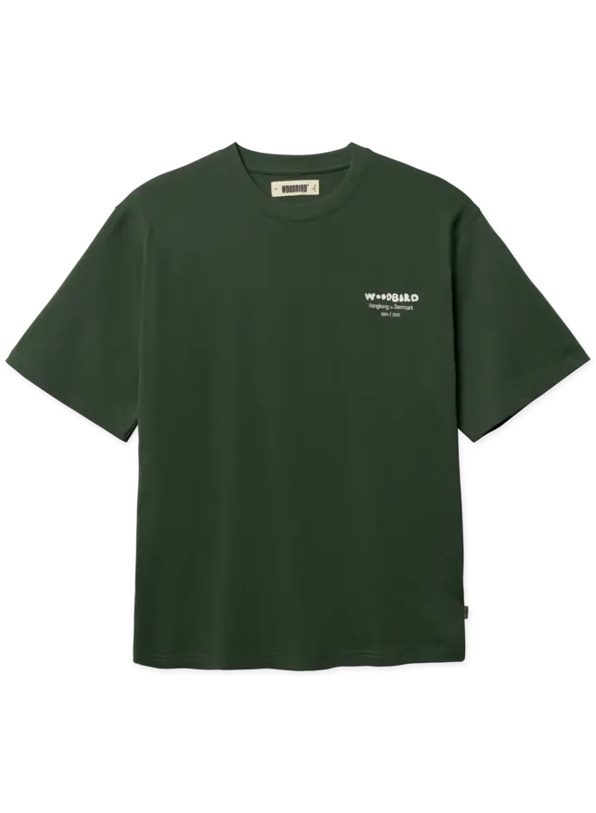 Woodbird T-Shirt WBBaine Wok 2616-402 - Pine Green