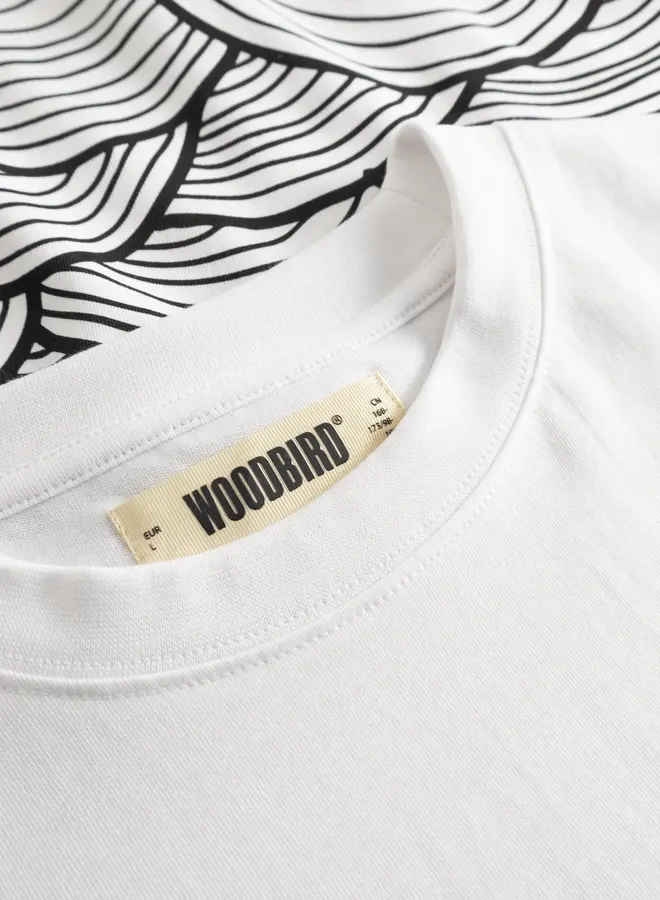Woodbird T-Shirt WBBaine Sea 2616-401 - White
