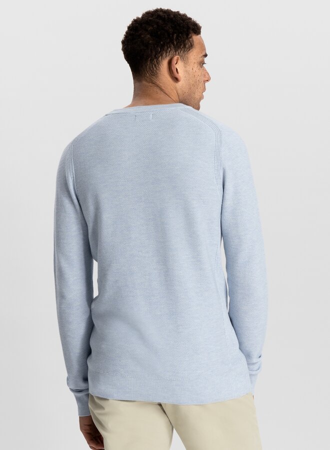 Dstrezzed Mercury Crew Melange Slub Trui 405566-NOS - 646 Lt. Blue