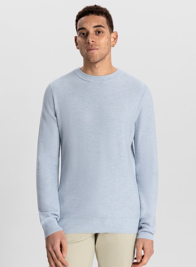Mercury Crew Melange Slub Trui 405566-NOS - 646 Lt. Blue