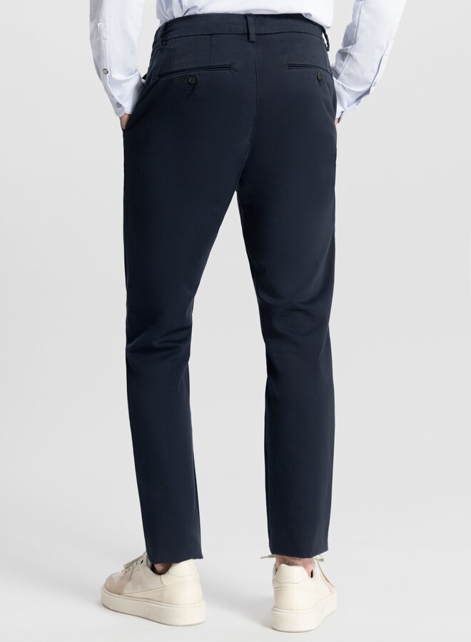 Dstrezzed Lancaster Tapered Jogger Twill Knit Broek 501700-NOS - 649 Dk. Navy