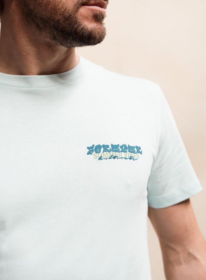 Kultivate  T-Shirt SUMMER VIBES 2601020201 - 747 Blue Glow