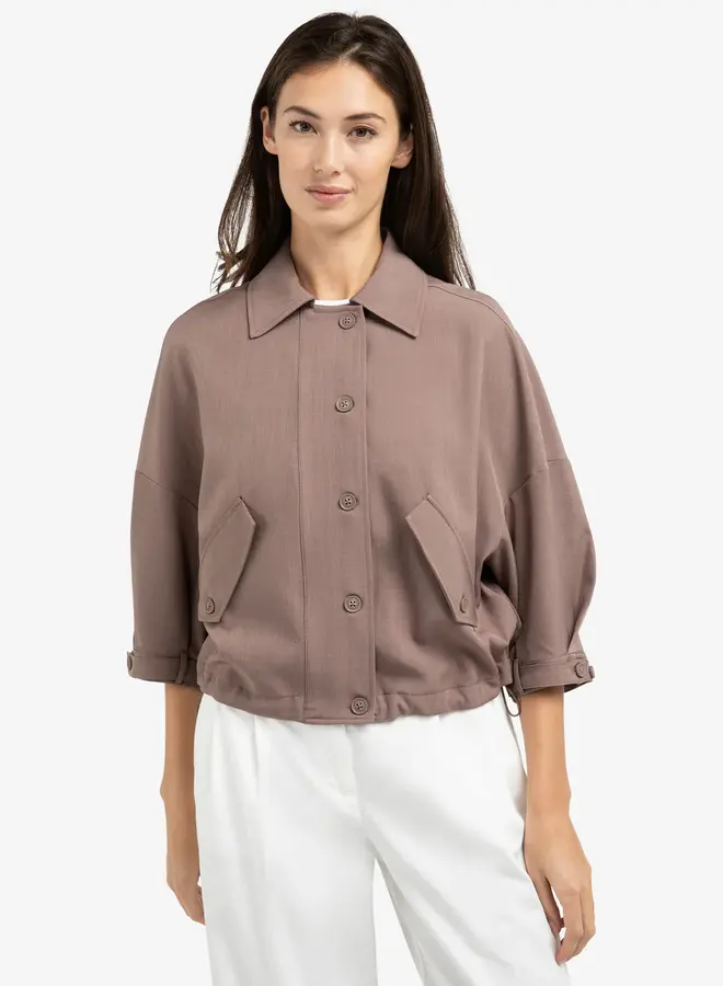 Blouse 01-201206-603 - 81312 Deep Taupe Brown
