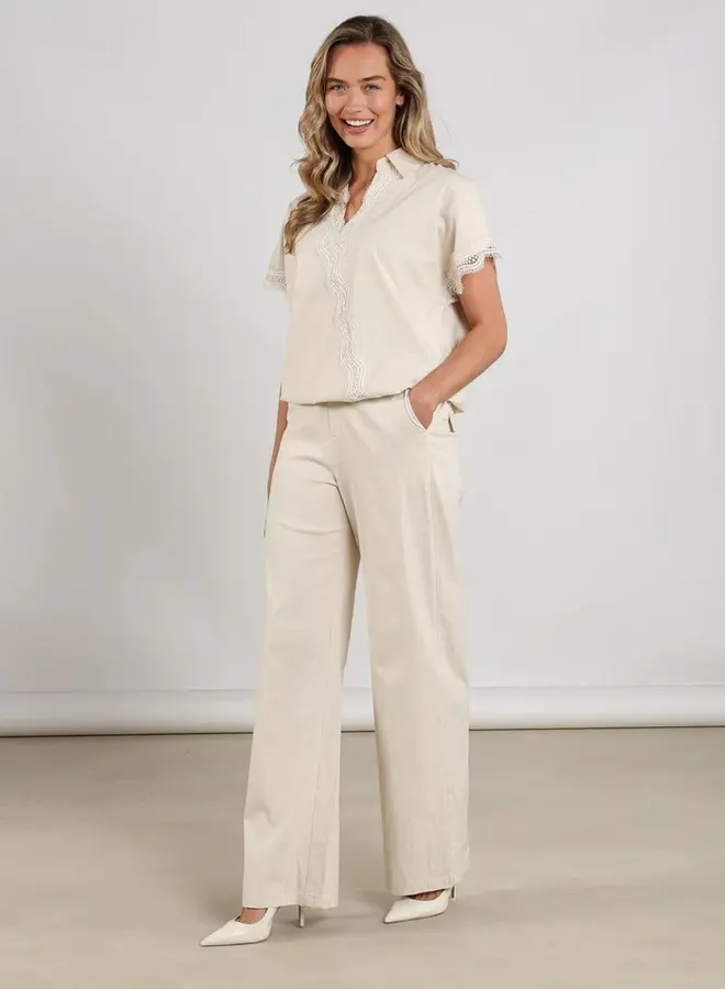 Linnen Broek Eline NKS09080 - 9 Sand