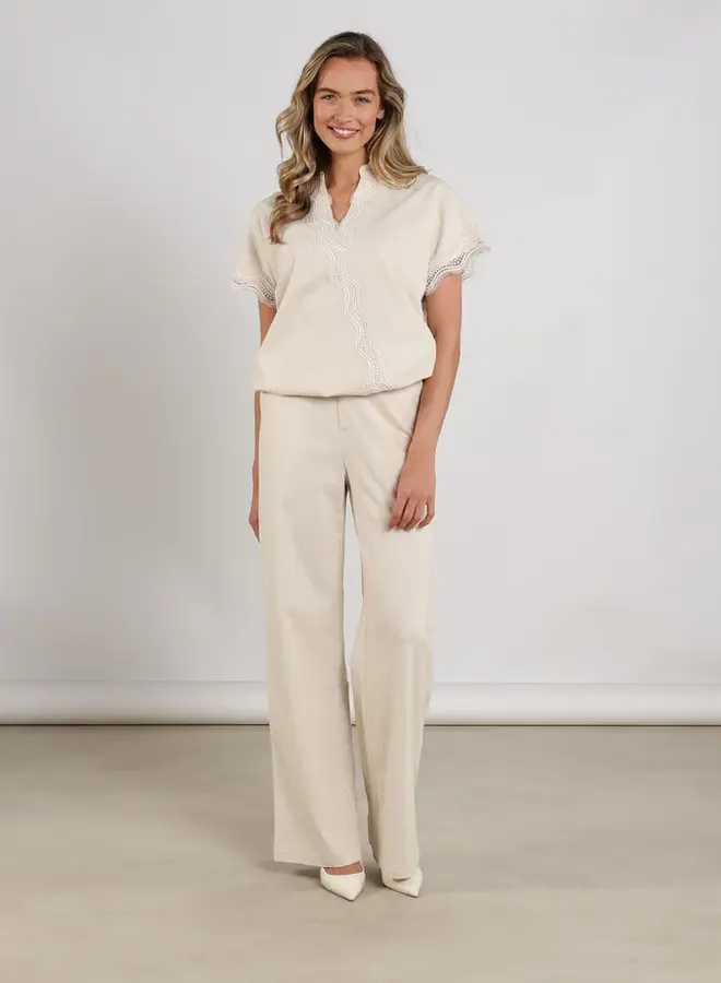 Nukus Linnen Top Daniel NKS01132 - 9 Sand