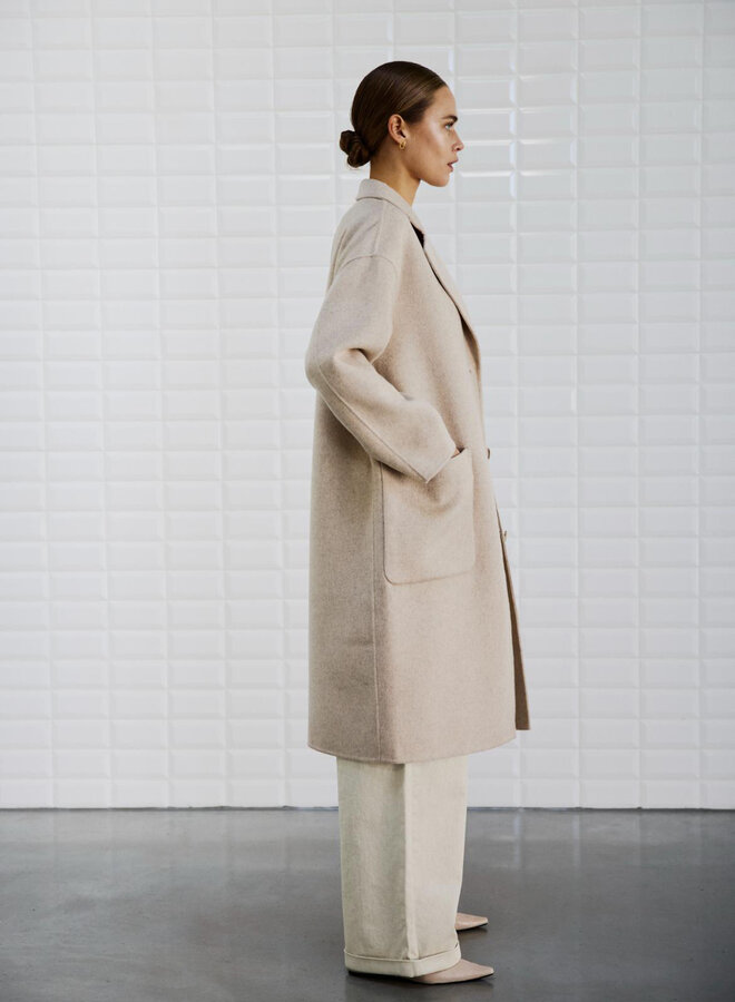 Withblack Mantel Jas WBLCELINE 00000895 - Taupe Melange