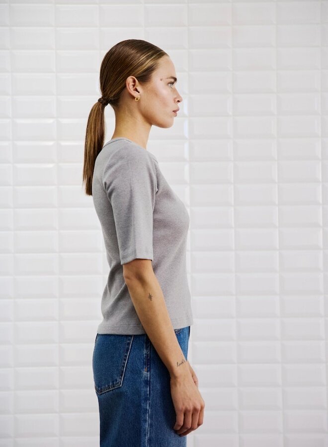 Withblack Top 00001273 - GREY MELANGE