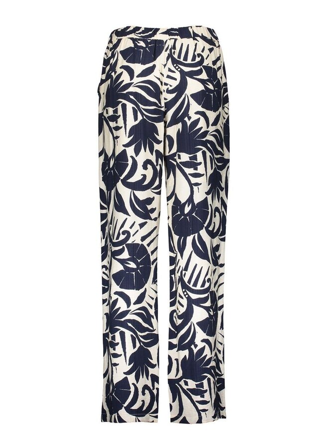 Geisha Broek 61141-26 - 675 Navy/Off-White