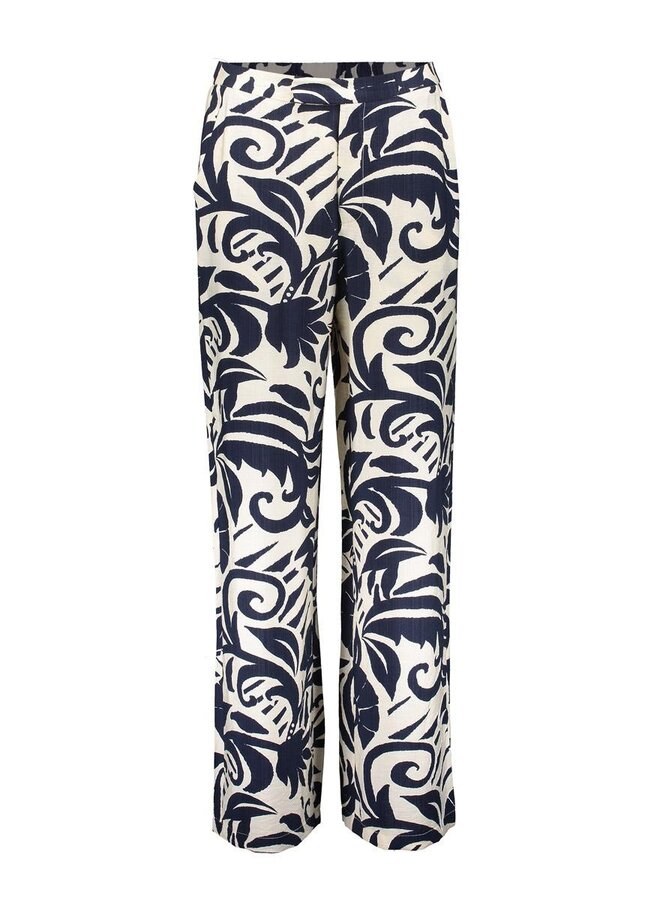 Geisha Broek 61141-26 - 675 Navy/Off-White