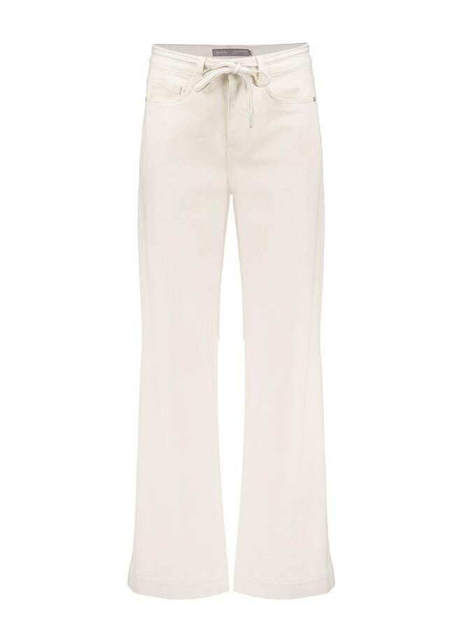 Geisha Broek 61013-10 - 718 Ecru Raw Linen Mix