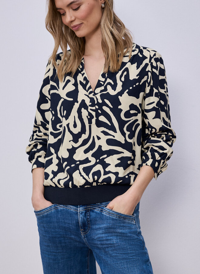 Street One Blouse A346435  - 27502 Shadowed Navy