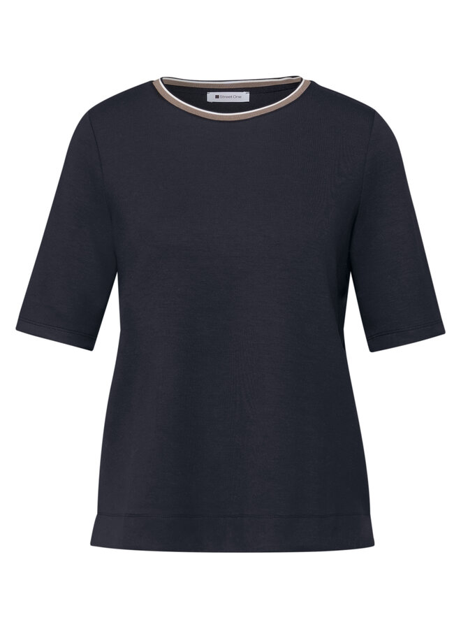 Street One T-Shirt A324621  - 17502 Shadowed Navy