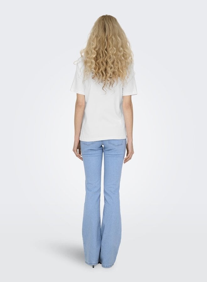 Only T-shirt ONLMONJA 15320892 - White