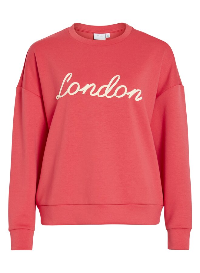 Vila Sweater VISIF 14114804 - Hibiscus