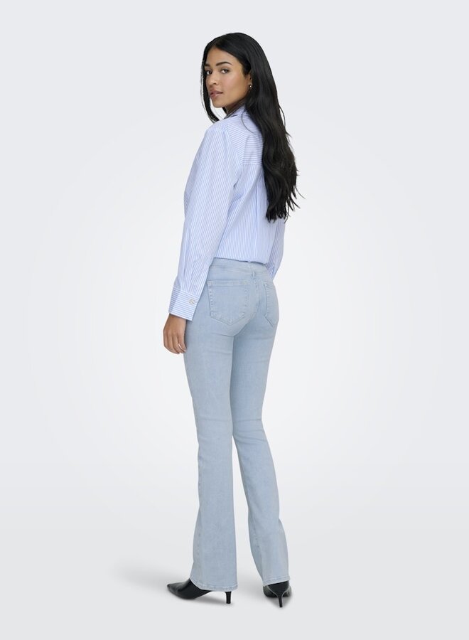 Only Jeans ONLBLUSH Flared15363225 - Light Blue Bleached