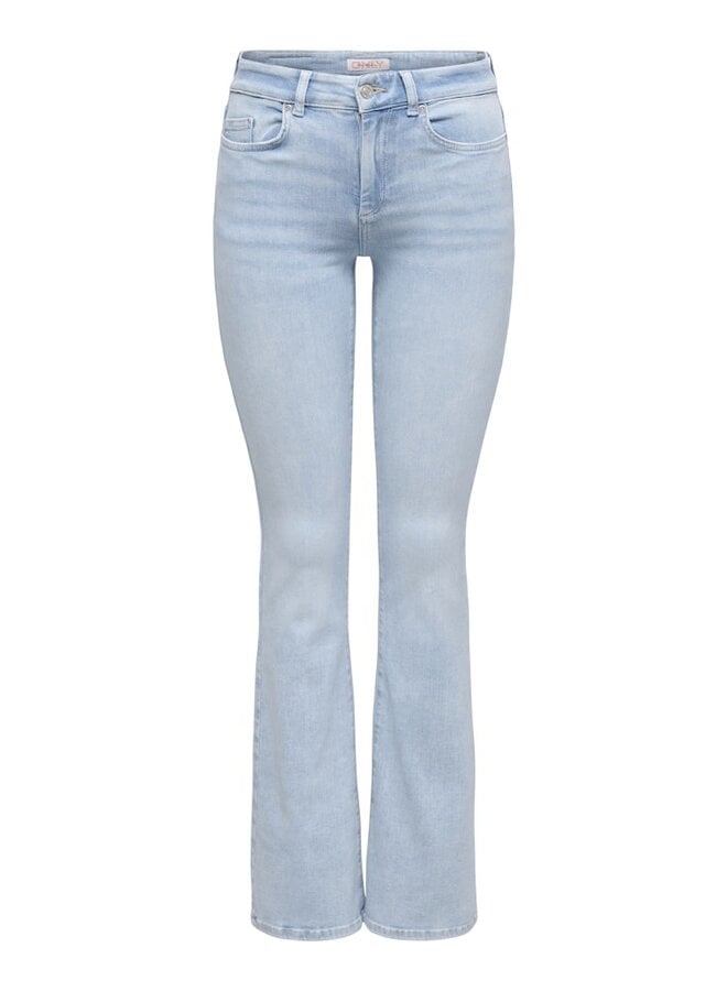 Only Flared Jeans ONLBLUSH 15363225 - Light Blue Bleached