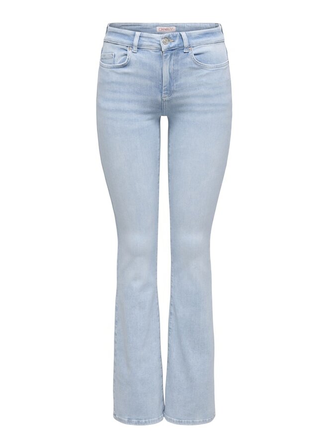 Only Jeans ONLBLUSH Flared15363225 - Light Blue Bleached