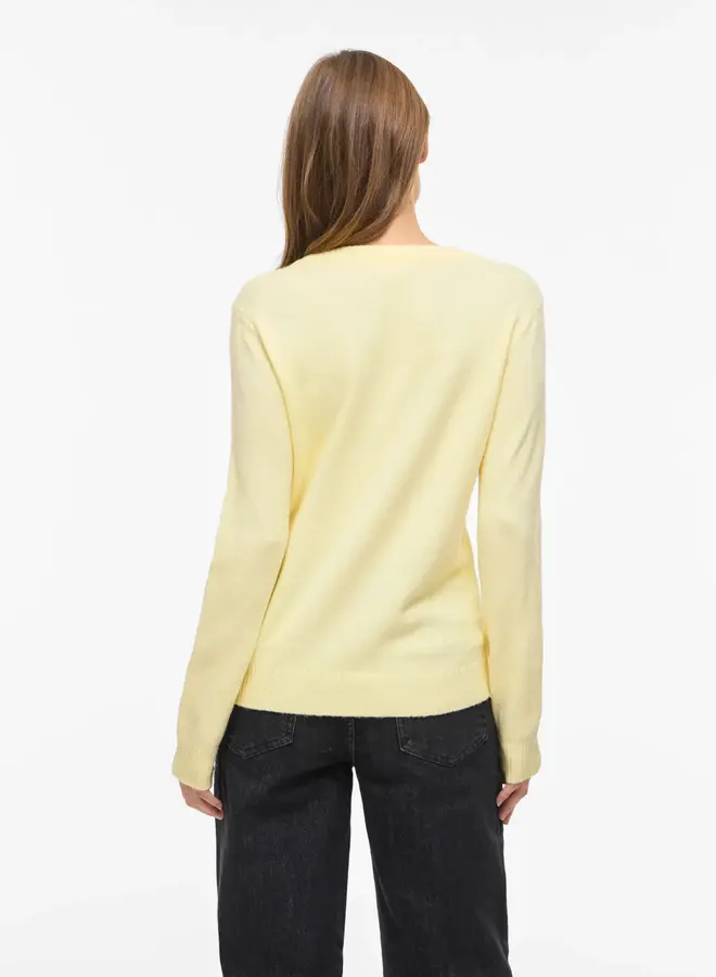 Vila Trui 14054177 - Pastel Yellow/DARK MELANGE