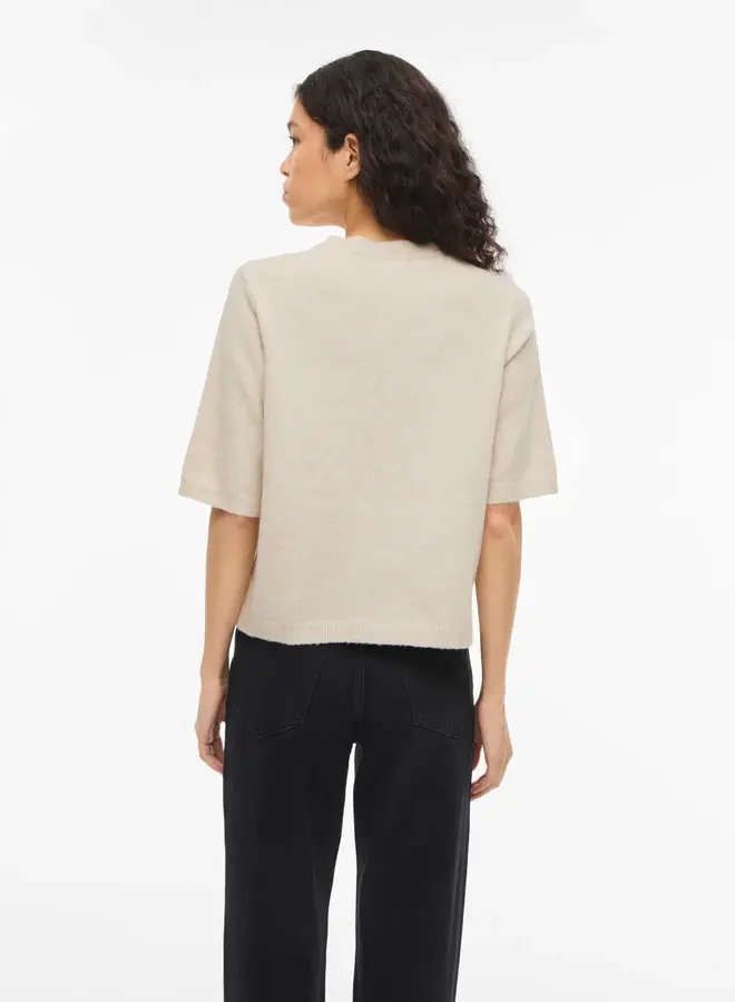 Vila Shirt 14113226 - Birch/MELANGE