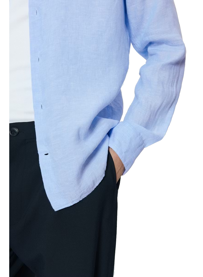 Matinique Linnen Overhemd MAmarc 30205841 - 154030 Chambray Blue