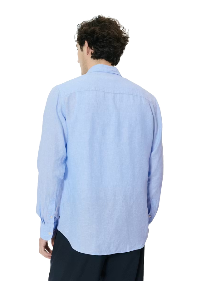 Matinique Linnen Overhemd MAmarc 30205841 - 154030 Chambray Blue