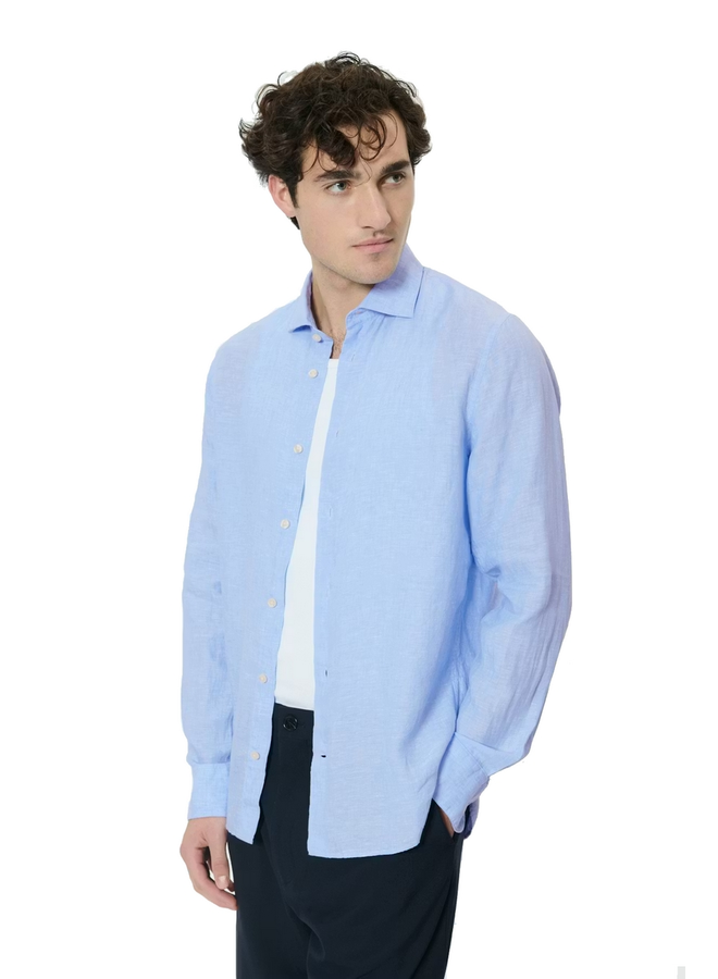 Linnen Overhemd MAmarc 30205841 - 154030 Chambray Blue