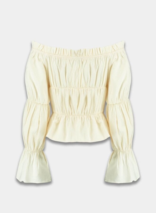 Harper And Yve Top Roan SS6P611 - 101 Ecru