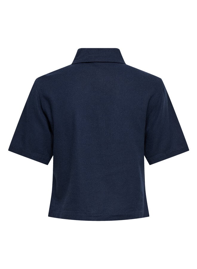 Only Linen Shirt ONLGOA 15363701 - Navy Blazer