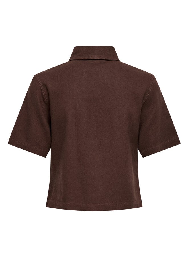 Only Linen Shirt ONLGOA  15363701 - Brown Stone