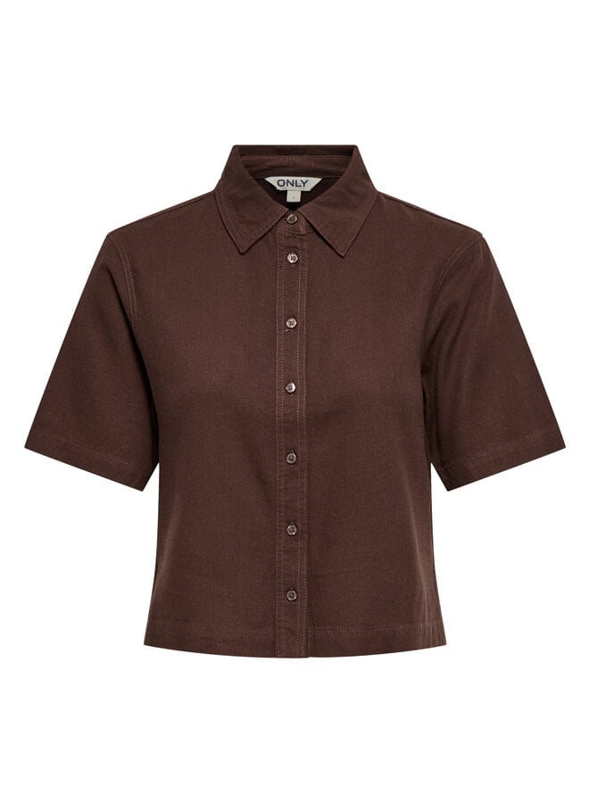 Only Linen Shirt ONLGOA  15363701 - Brown Stone